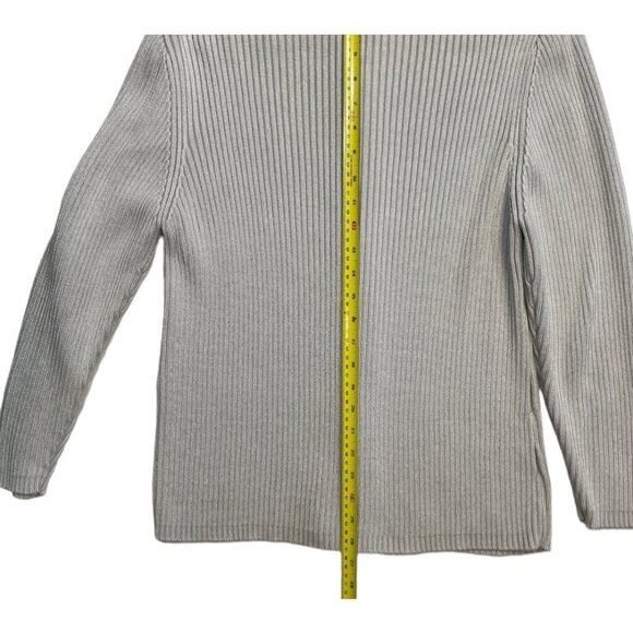 DRAPER'S & DAMON'S Elegant Women's Luxury Cardigan Large Silver/Grey Embellished - Picture 11 of 15